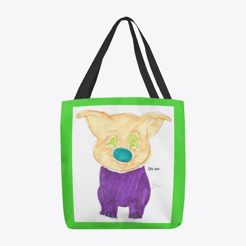 Div Jen All-Over Print Tote Bag