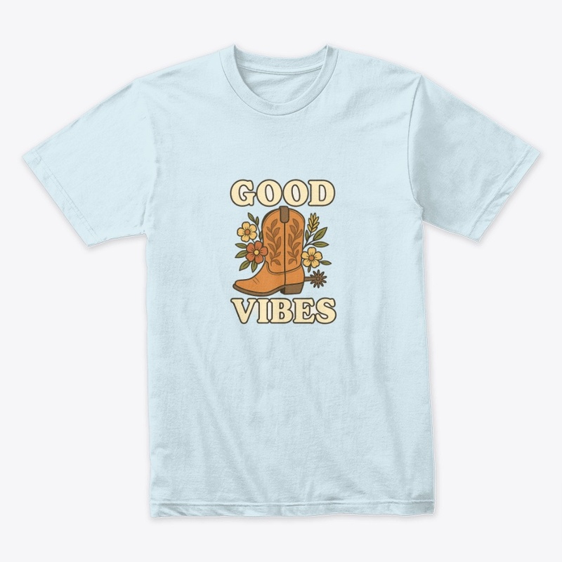 Good Vibes-Y2K Retro Sneaker Graphic Tee