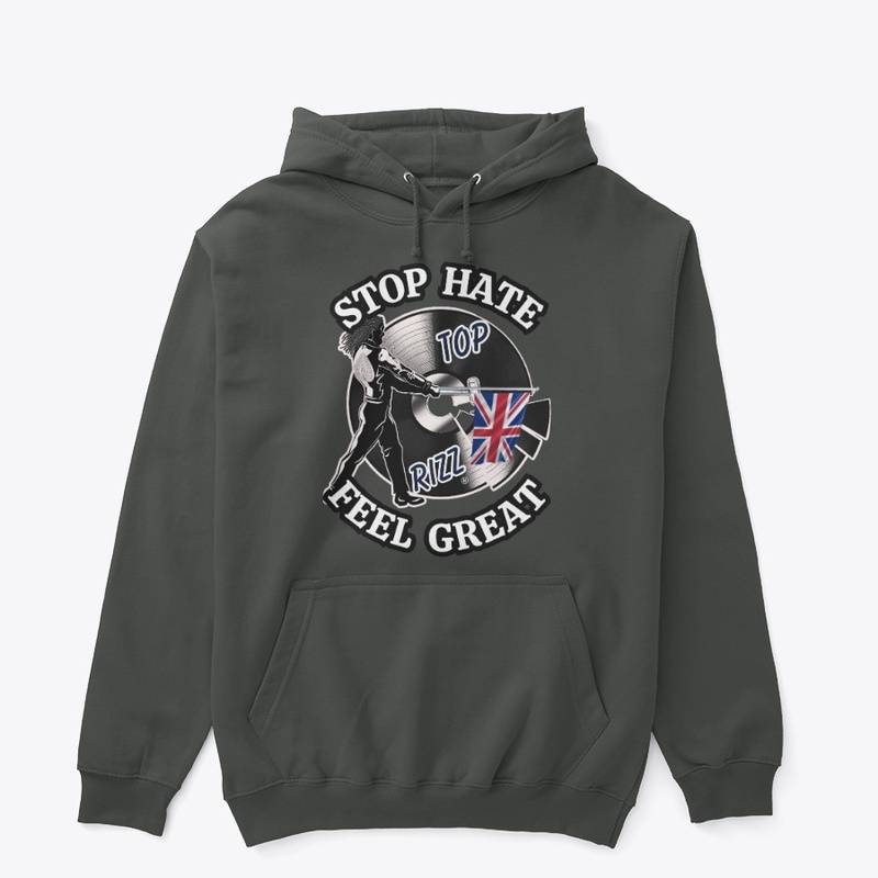TOP RIZZ LOGO - STOP HATE FEEL GREAT