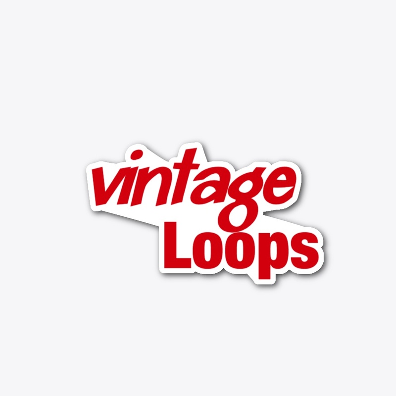 "Vintage Loop" Die-cut Sticker