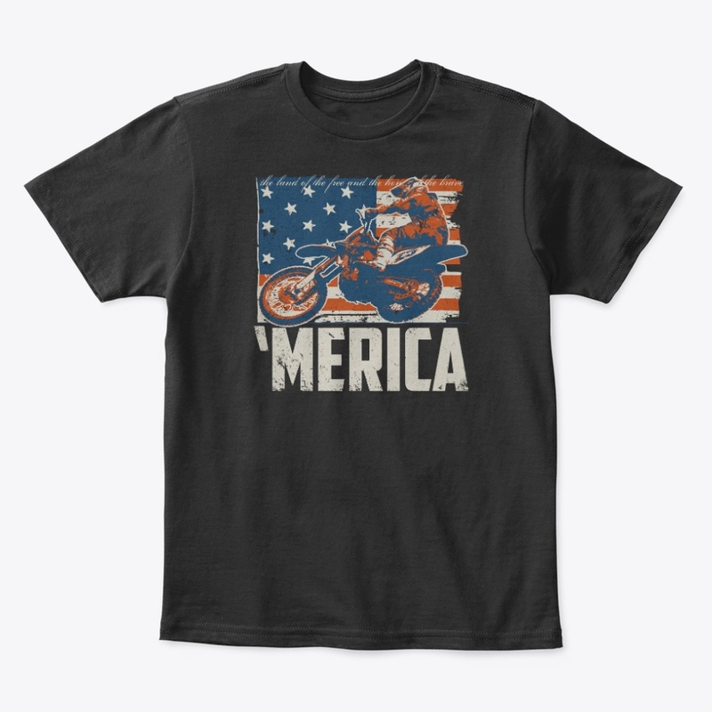 Motocross Merica Racer Flag
