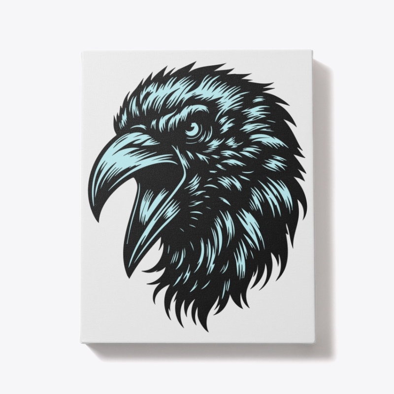 Powerful Angry Crow Art