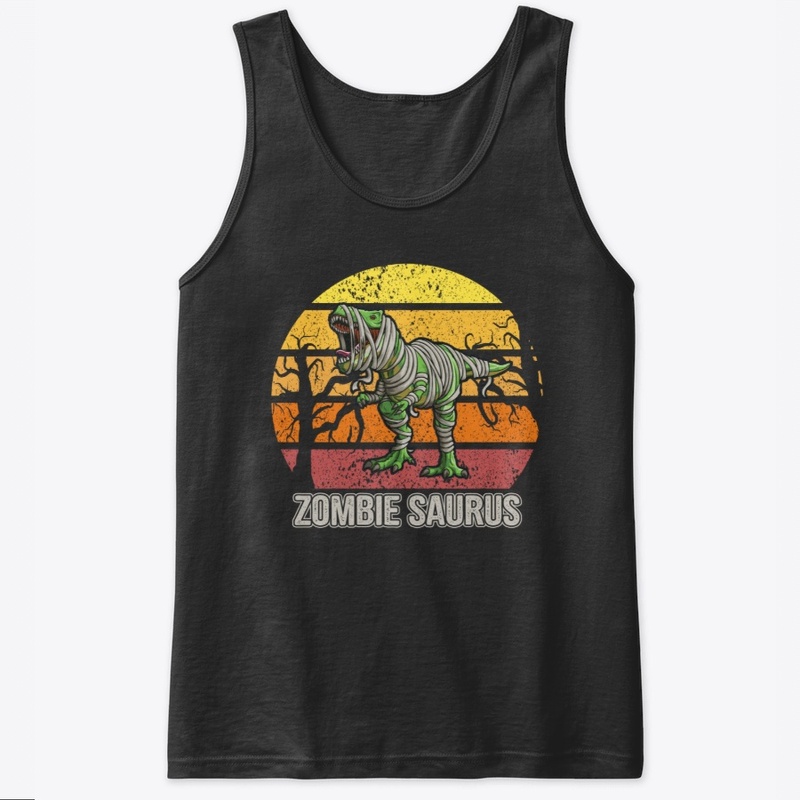 Zombie Saurus Halloween Dinosaur T Rex