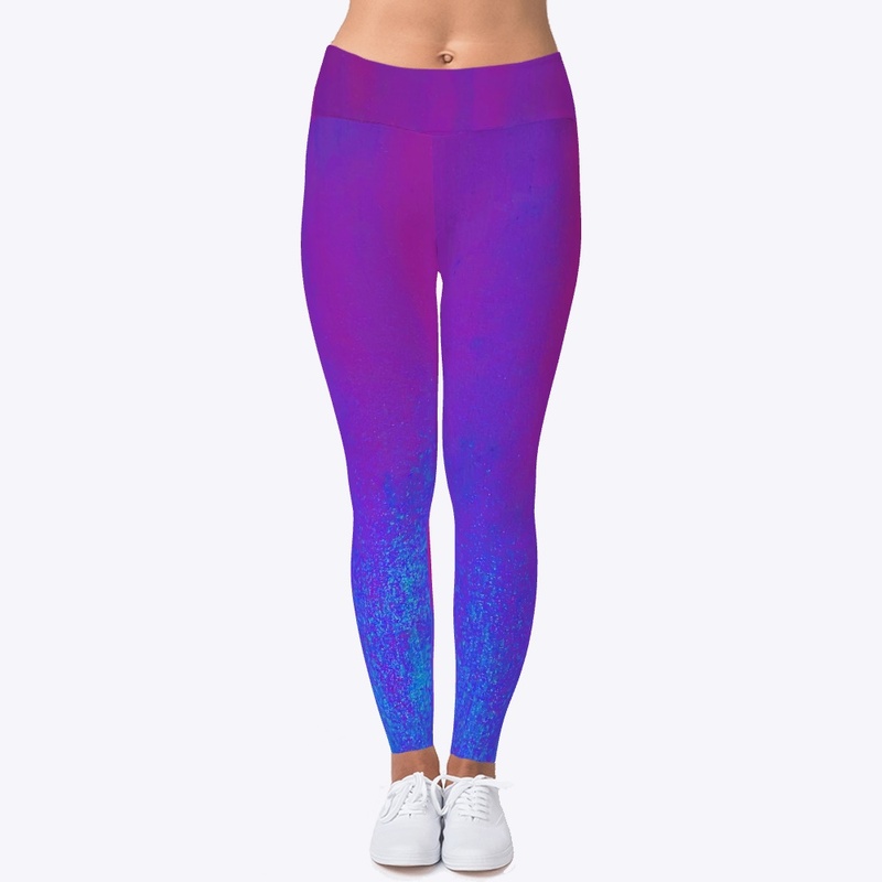 Electric Blue on Purple
