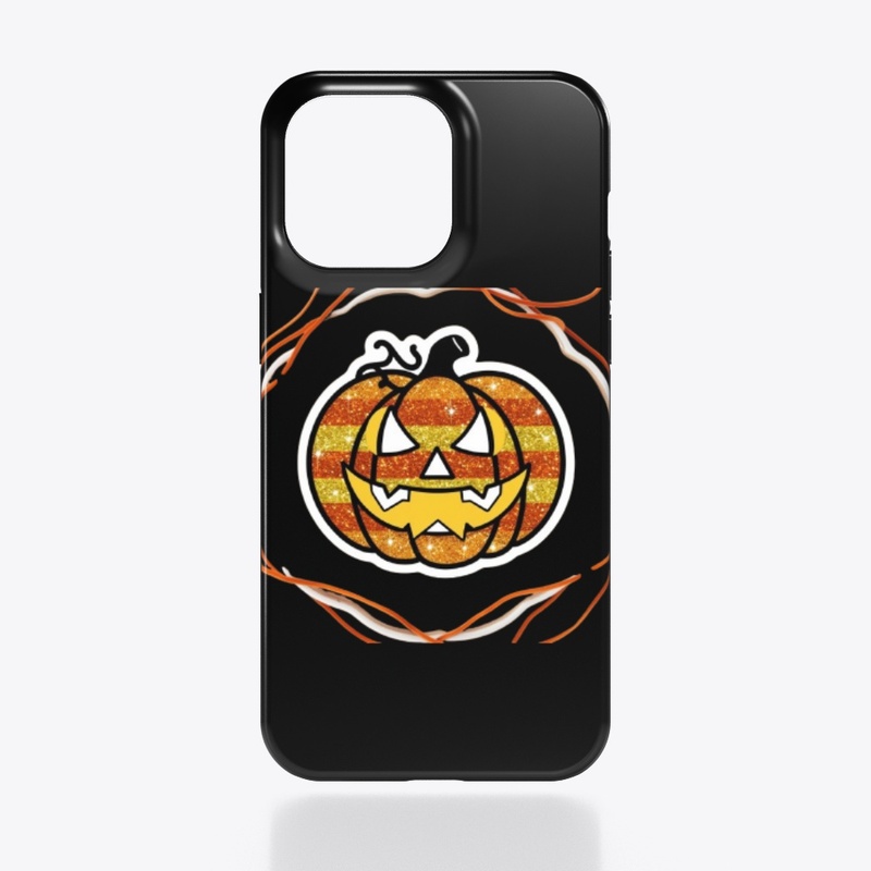Halloween glitter pumpkin
