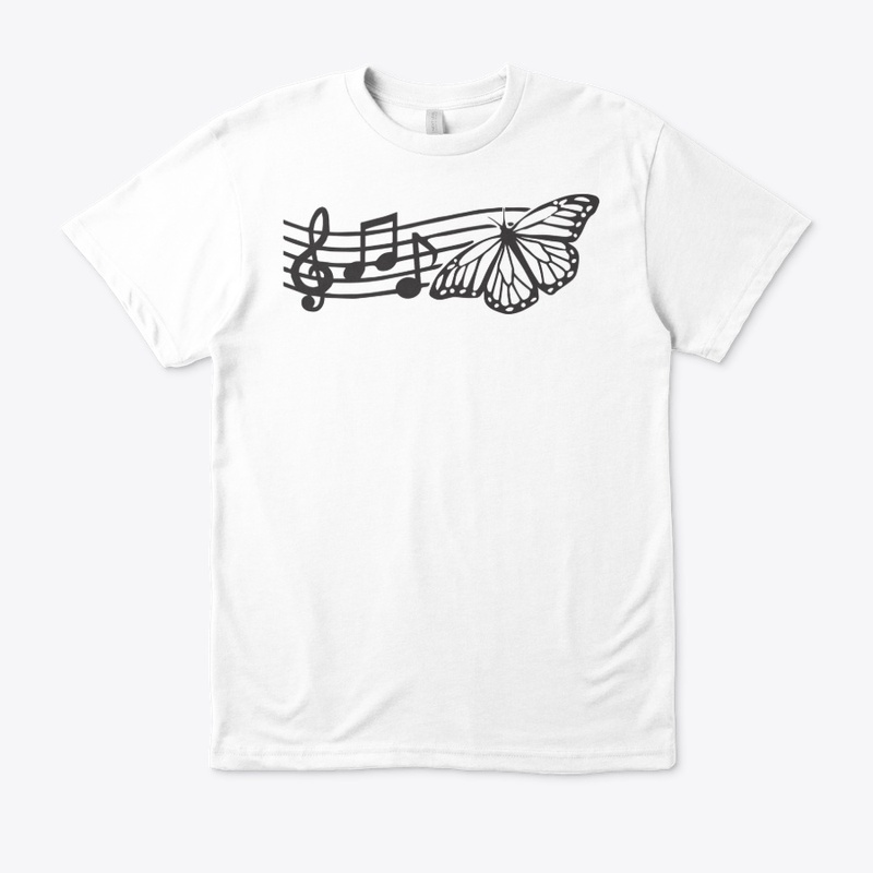 Music Notes Monarch Butterfly