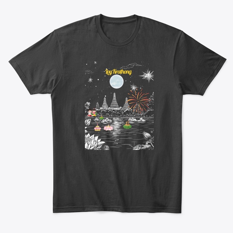 Loy krathong,T-shirt, Thai land