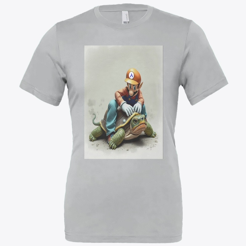 Plumber Cuddles With Turtle