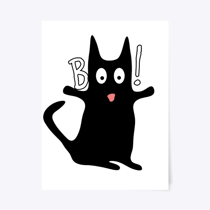 Cute Halloween Black Cat