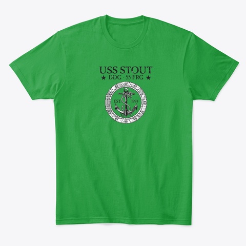 Stout Frg Logo Kelly Green áo T-Shirt Front