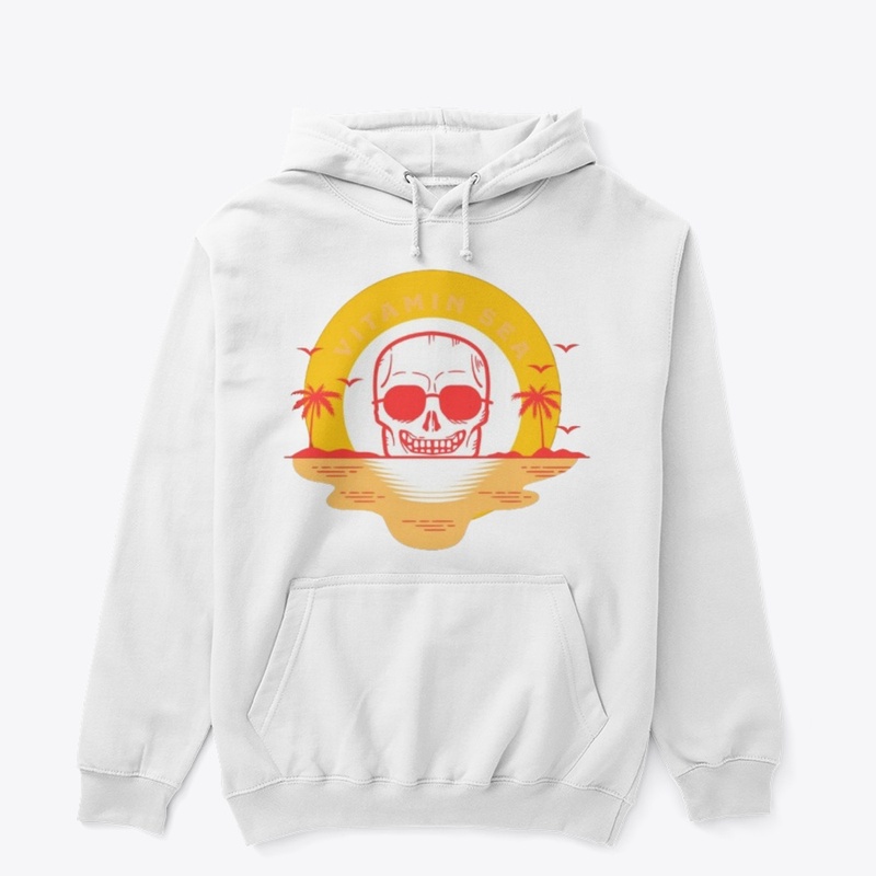 Sunset with skull