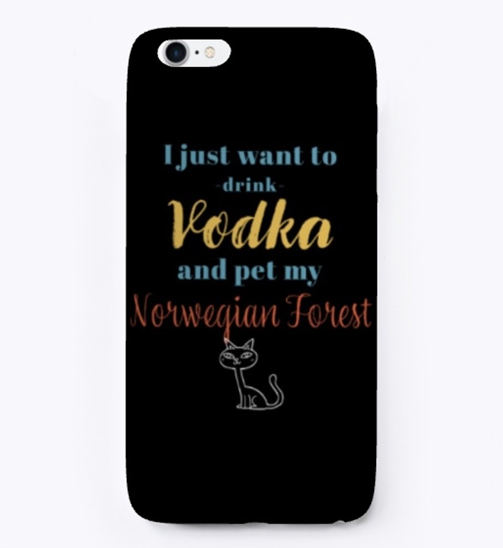 Drink Vodka Norwegian Forest Cat