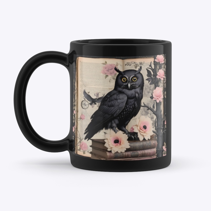 Whimsical Cute Owl Mug 