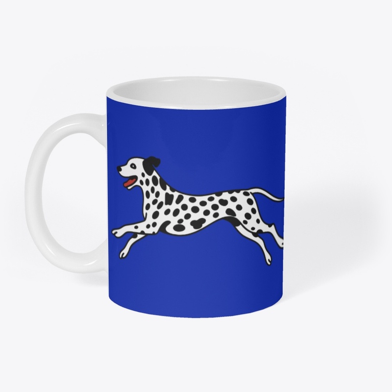 Running Dalmatian Dog 