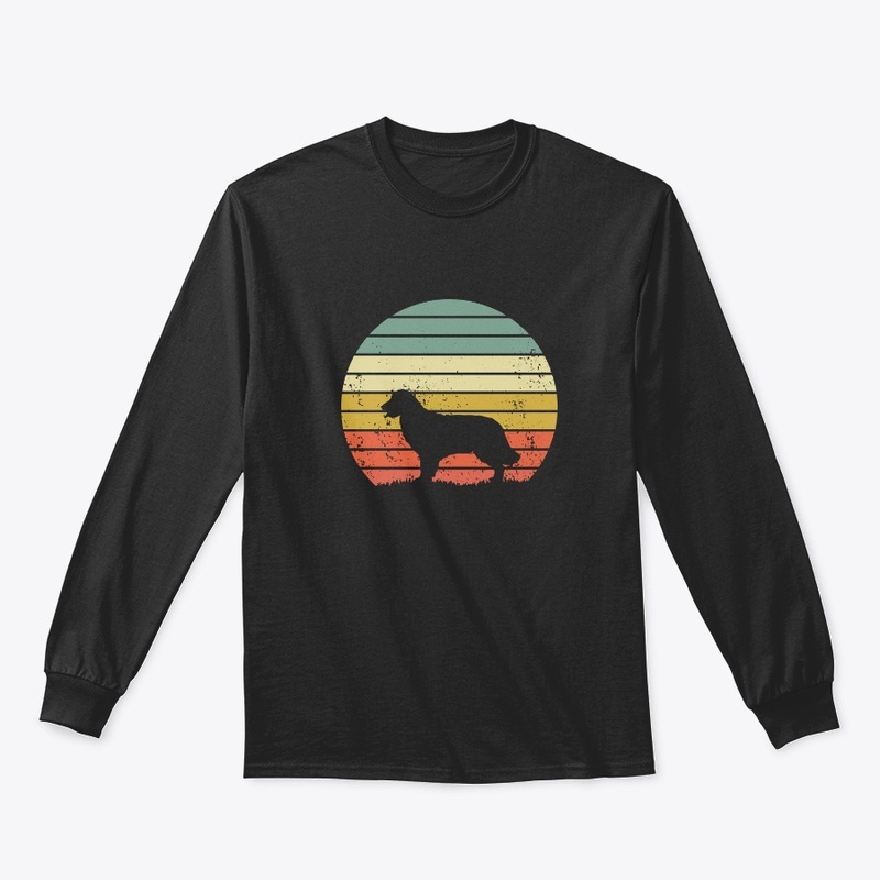 Retro Golden Retriever Dog Goldie Puppy