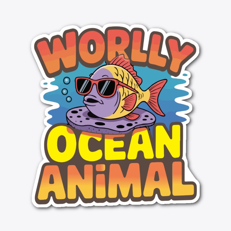 Worldly Ocean Animal T-Shirt 