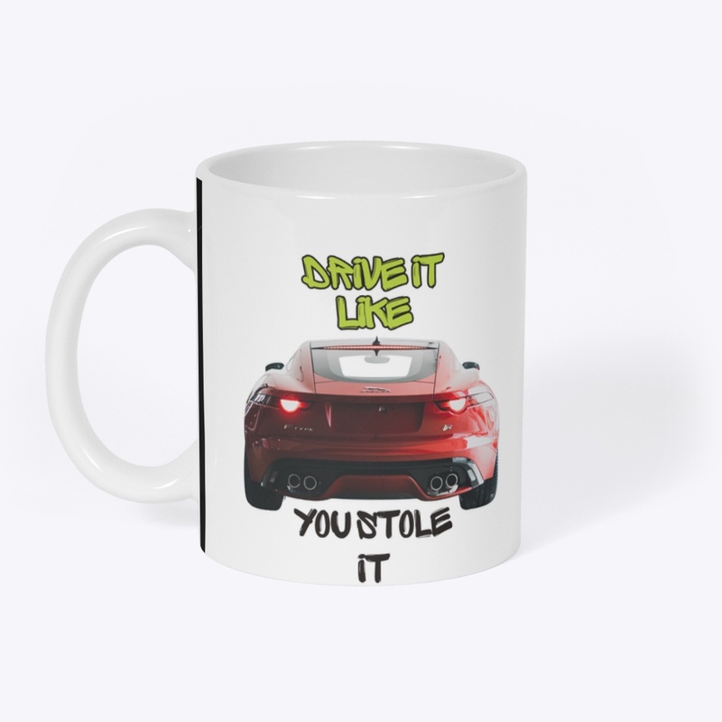 Red Car With A Quote