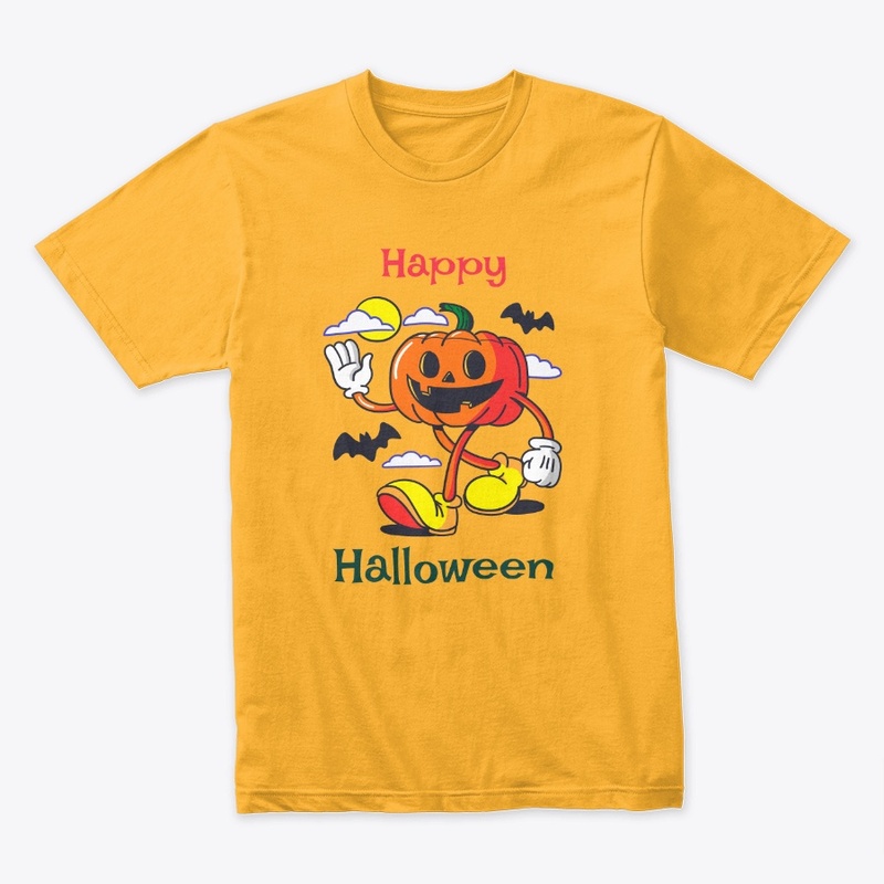Orange pumpkin - Happy Halloween Design