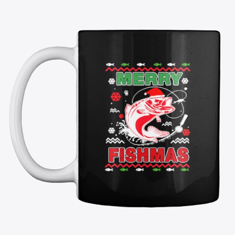 Ugly Fishing Christmas Bass Fish Apparel