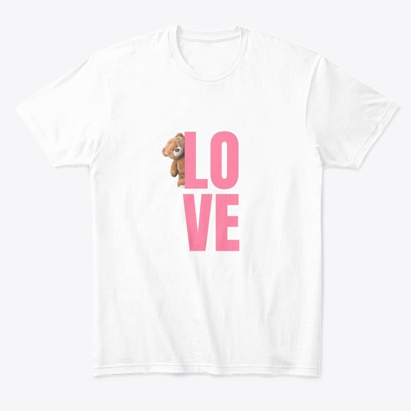 Love with cute bear T-shirt
