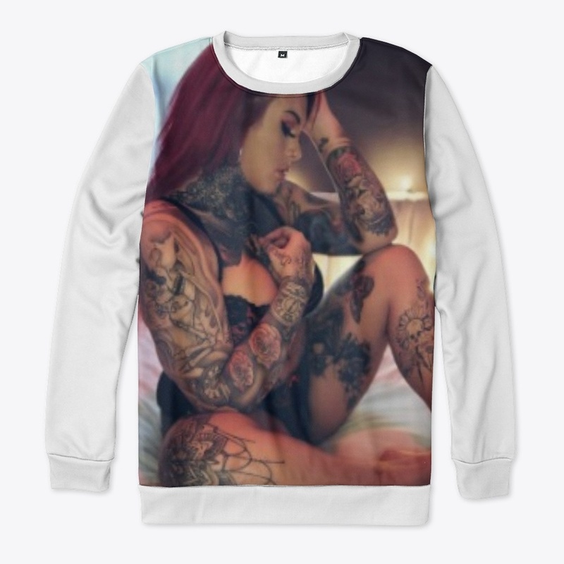 Ink me pretty full coverage sweat shirt