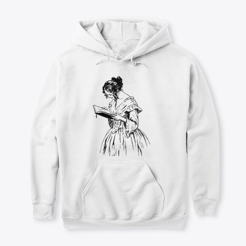 Women reading Designer  t shirt 