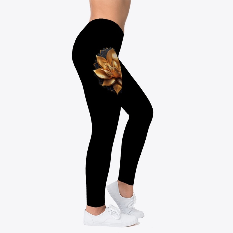 Pilates Golden Glowing Lotus
