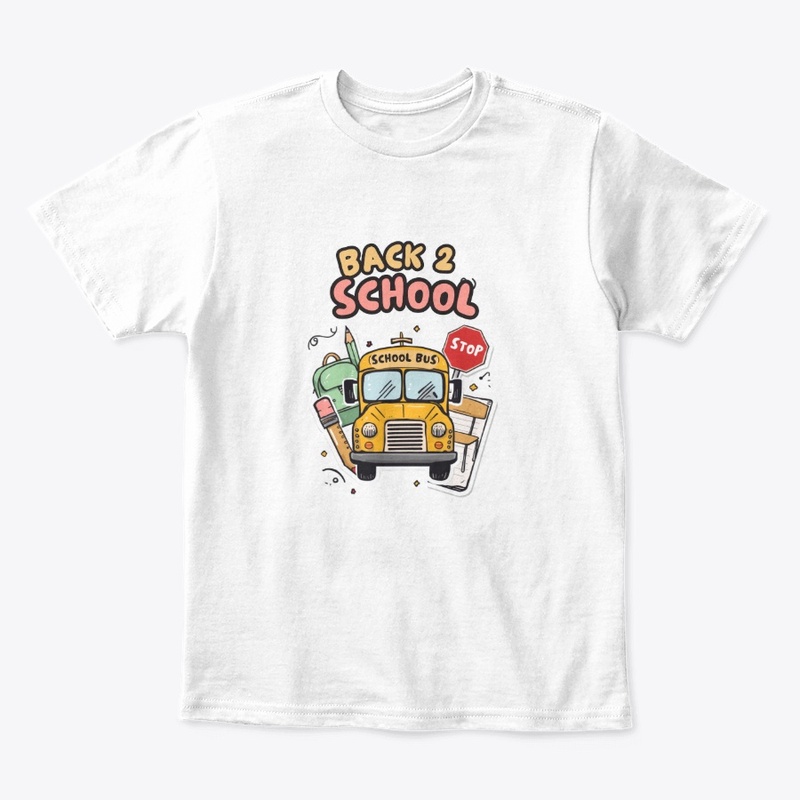  Back 2 School Bus & Supplies T-Shir