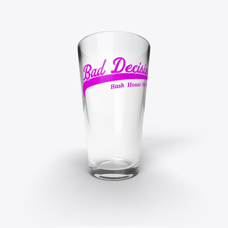 Hot Pink Pint Glass