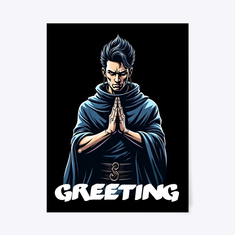 "Men's Bold Greetings Heavy Tee