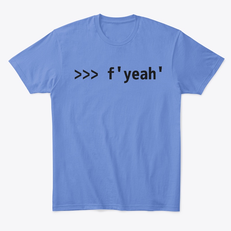 Funny Python Shell Code f'yeah'