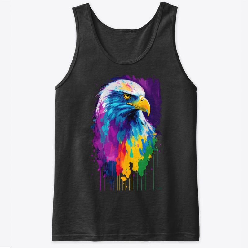Colorful Vibrant Eagle | Rightward look