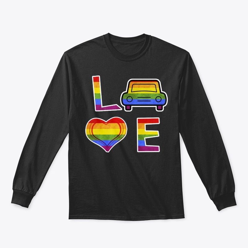 LGBT Love Rainbow Heart Gay Pride Shirt