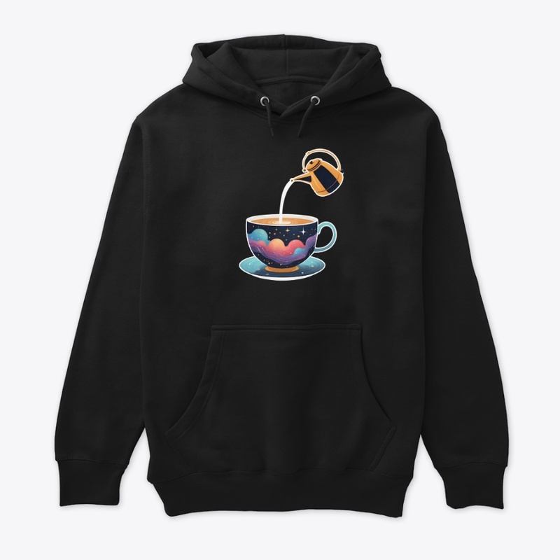 Tea Kettle Galaxy Pour with Stars Steam.