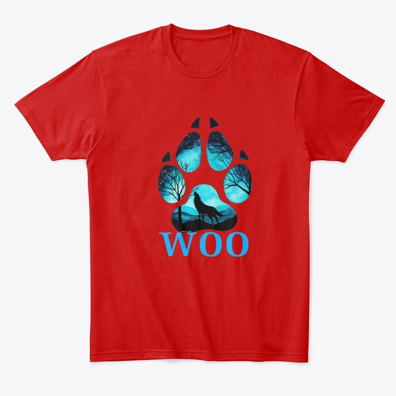 Wolf hand design tshirt 