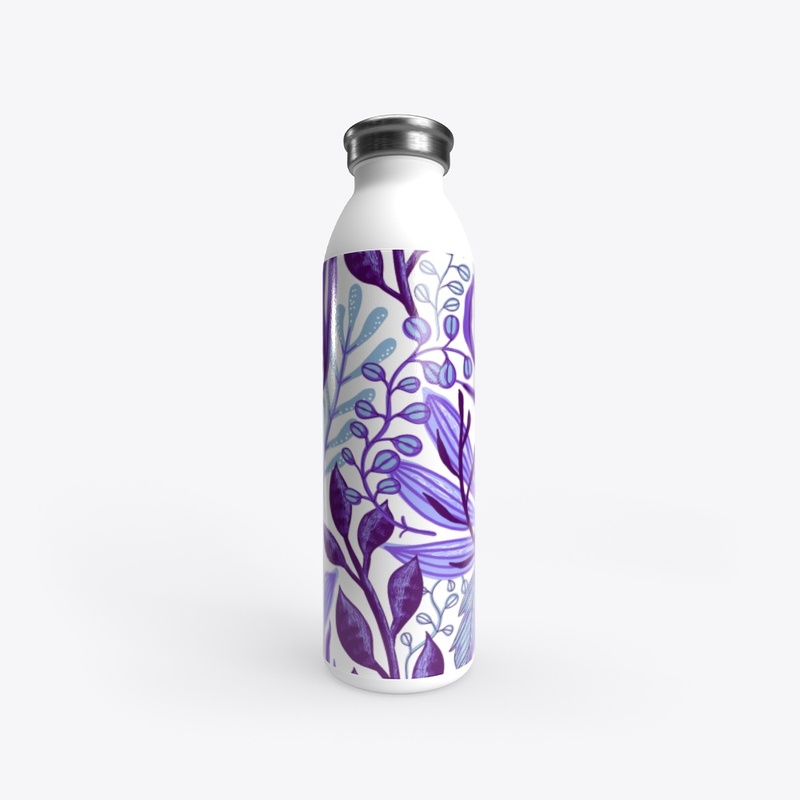 Purple Floral All Over Print 