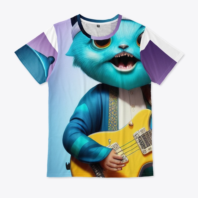 Cute Creature Jamming on Guitar