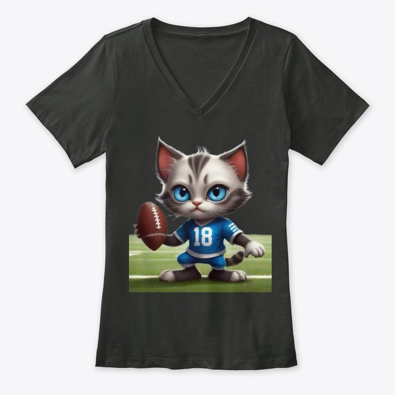 Cat Football Tee Design