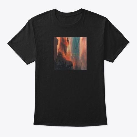 9 Thedawn "Vagabond" Logo Black T-Shirt Front