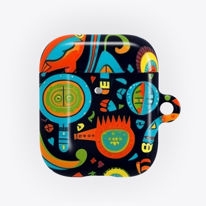 colorful repeating cartoon pattern