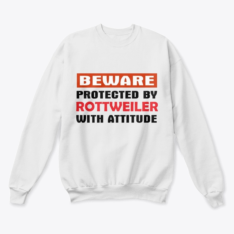Beware Protected by Rottweiler 