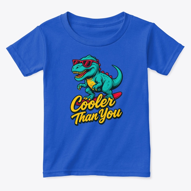Dinosaur Cool Surfing Fun Tee