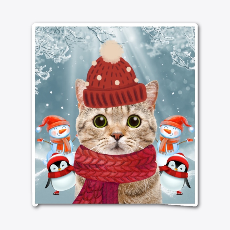 Cat Christmas Winter