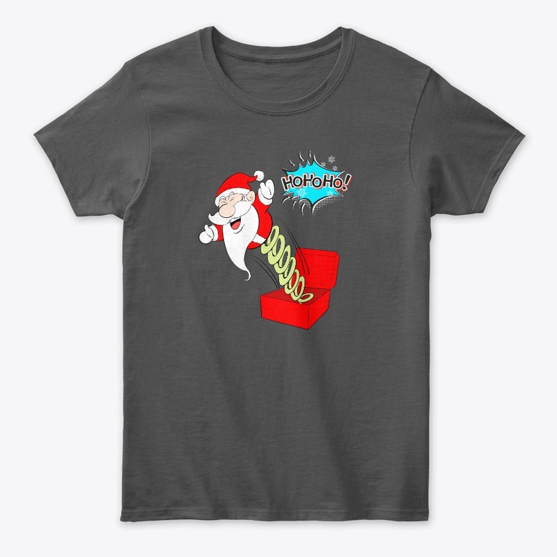 Santa Coiled Christmas Gift Box