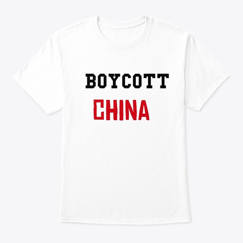 Bold 'Boycott China' Statement T-shirt 