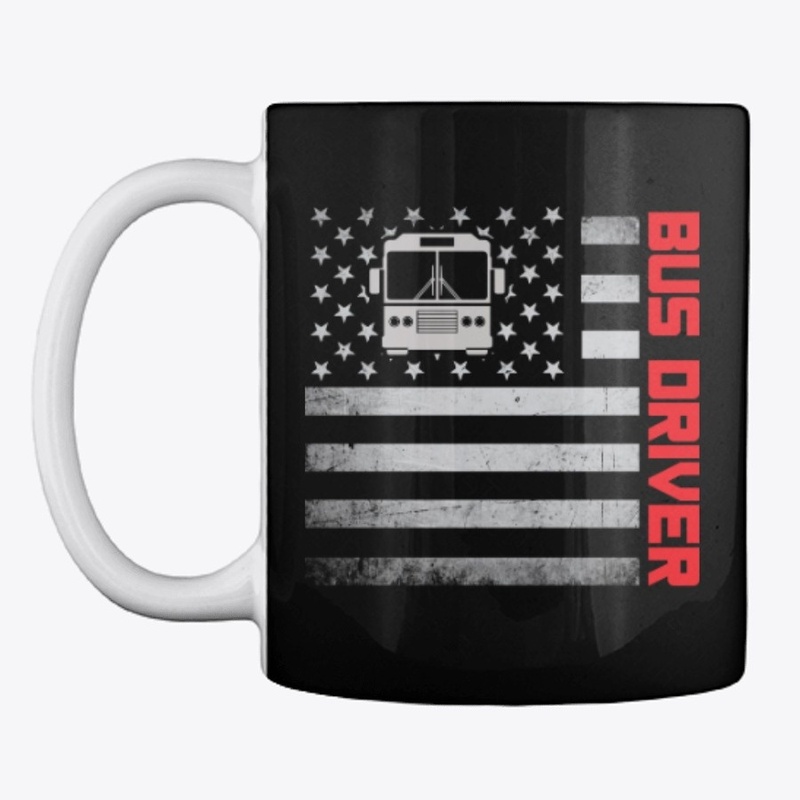 Bus Driver US Flag
