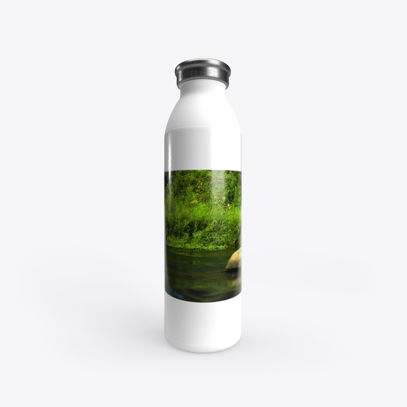 Creek View/Greenery Scene-Water Bottle