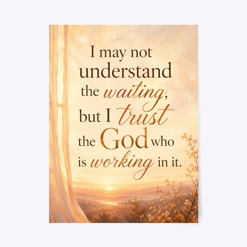 Trust God In The Waiting Art