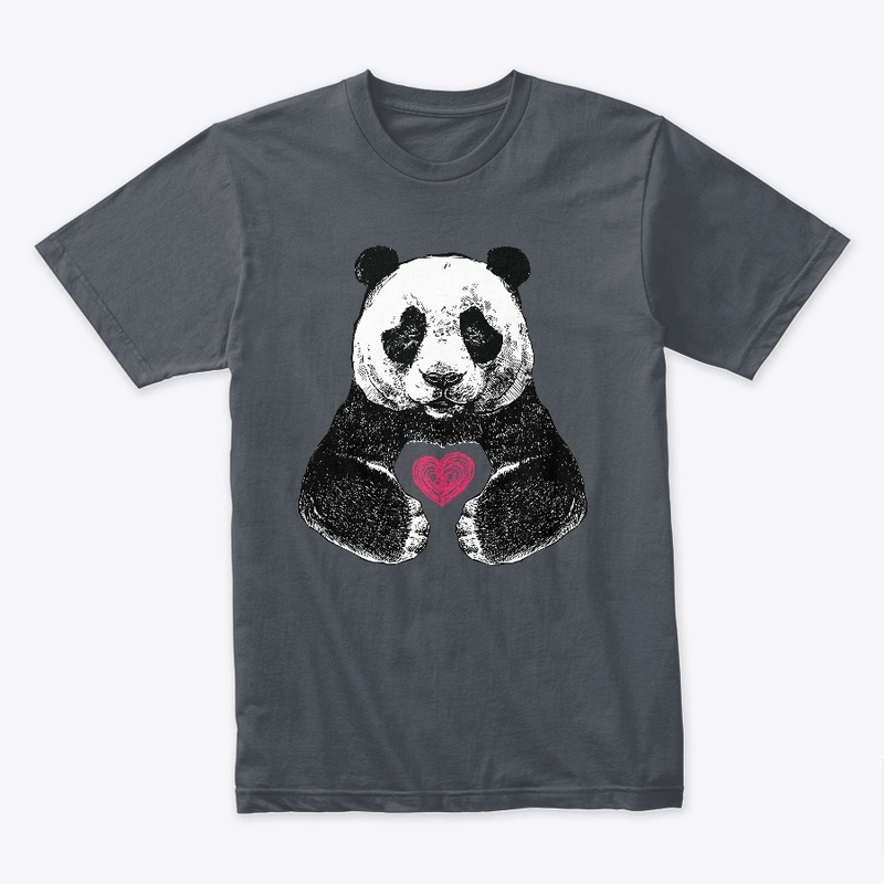 panda and heart -international panda day