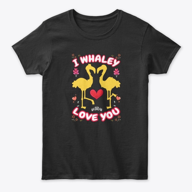 i whaley love you t-shirt design